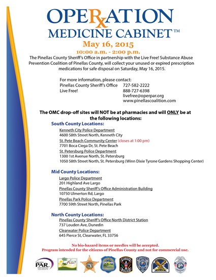 15 111 Operation Medicine Cabinet Event Scheduled For Saturday