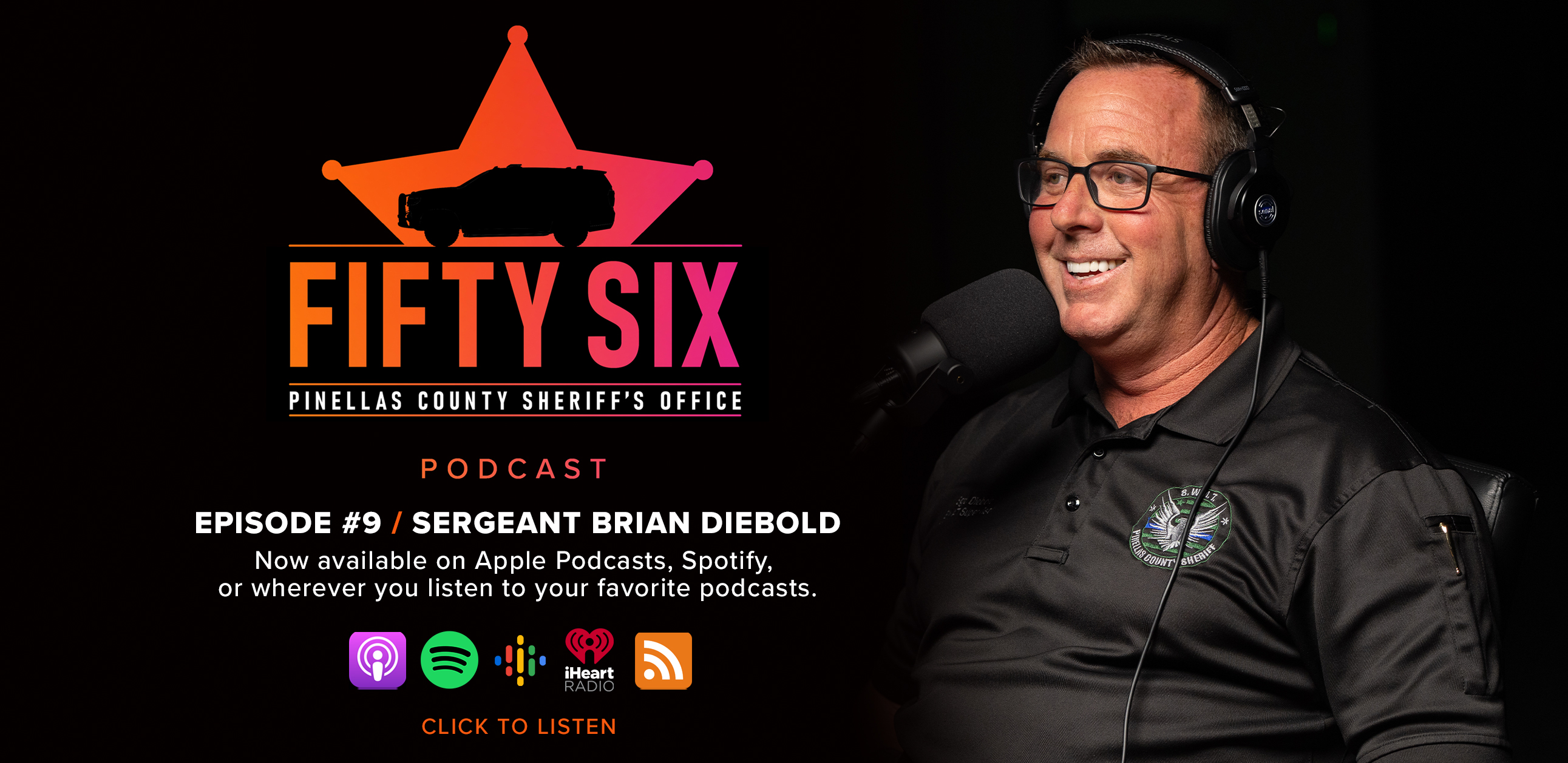 56 Podcast, Episode 9 Sergeant Brian Diebold, now available wherever you listen to your favorite podcasts.