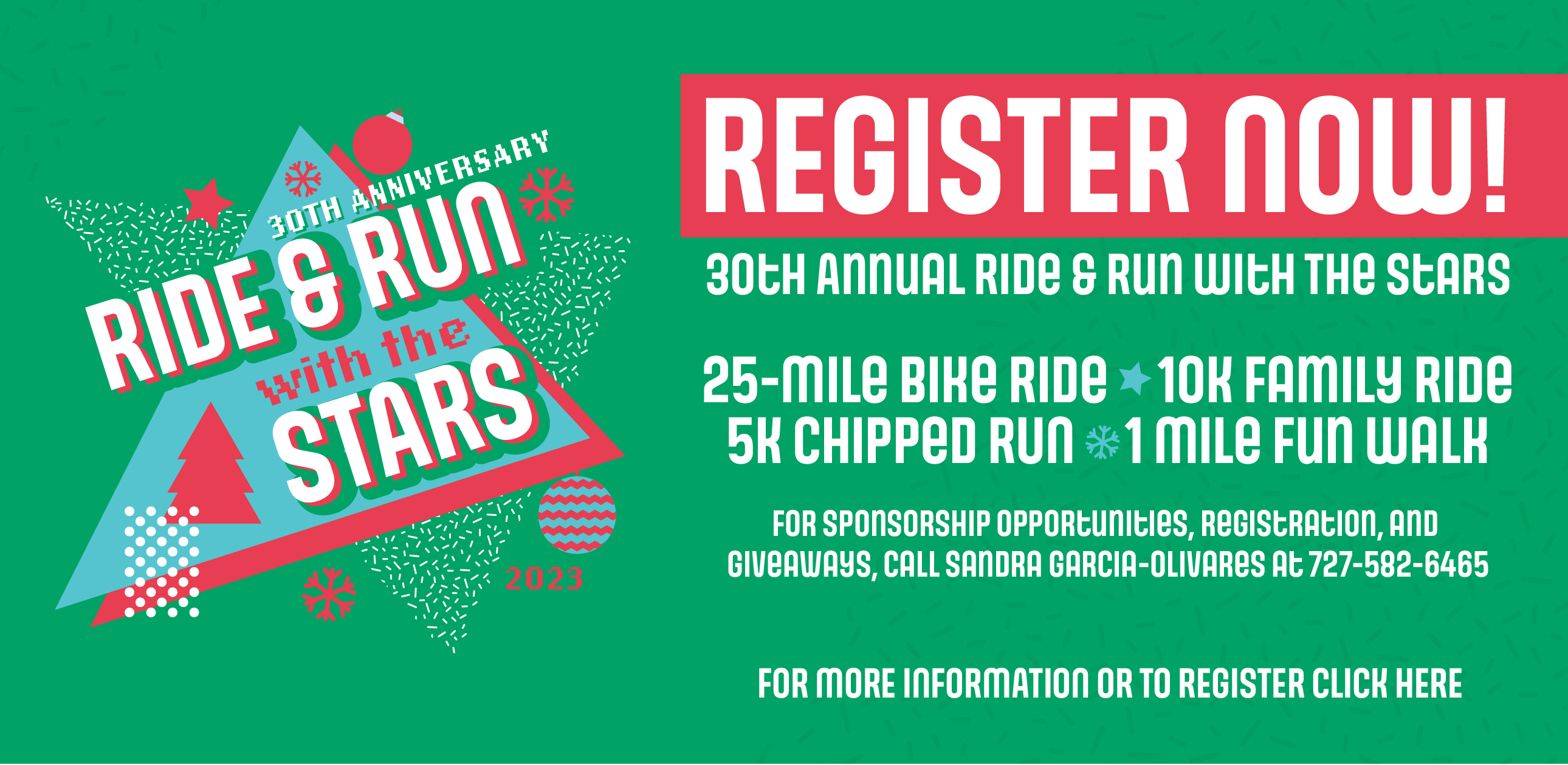 Register Now, 30th Annual Ride & Run With the Stars