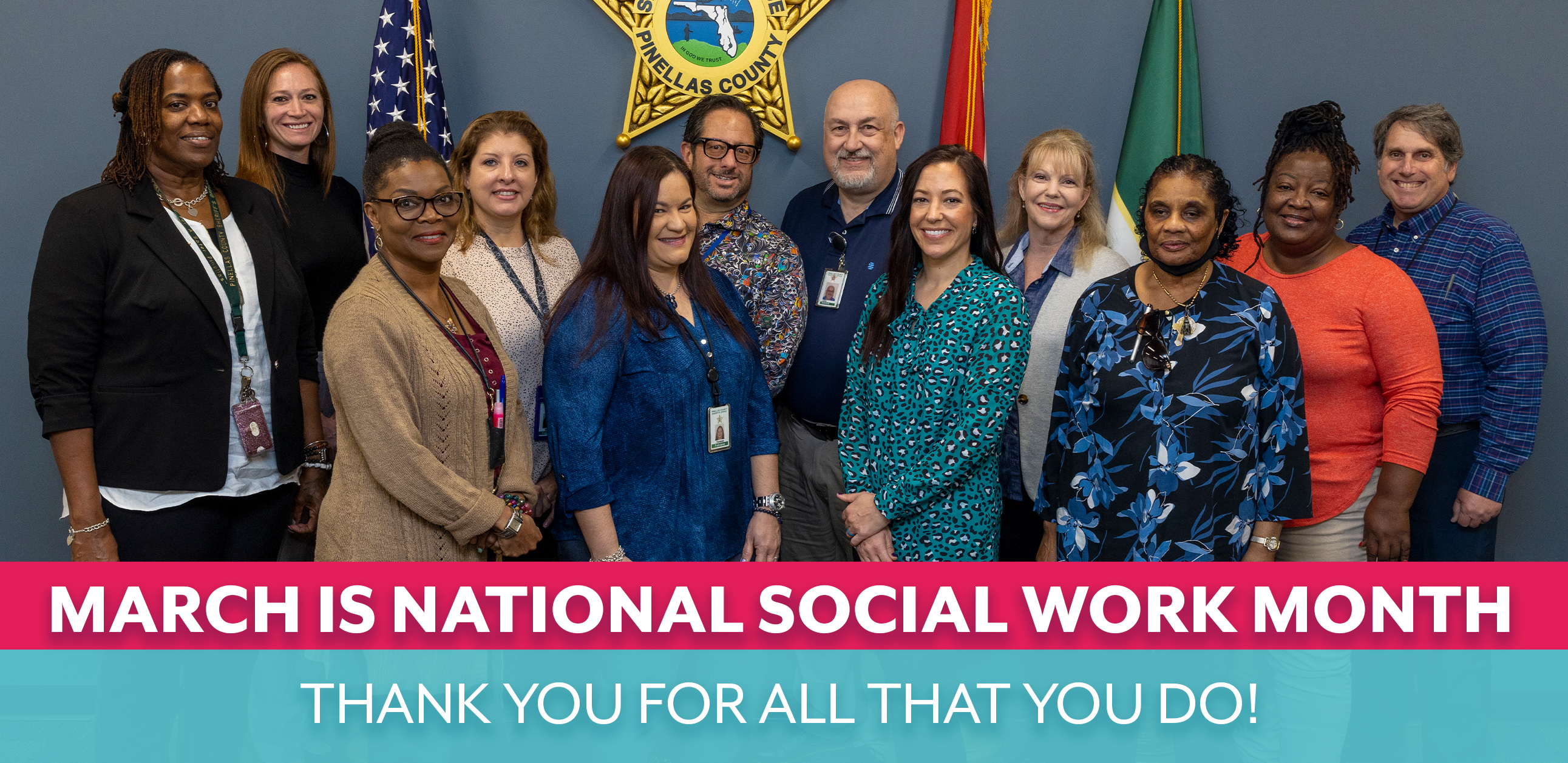 PMarch is National Social Workers Month; Thank you for all that you do!